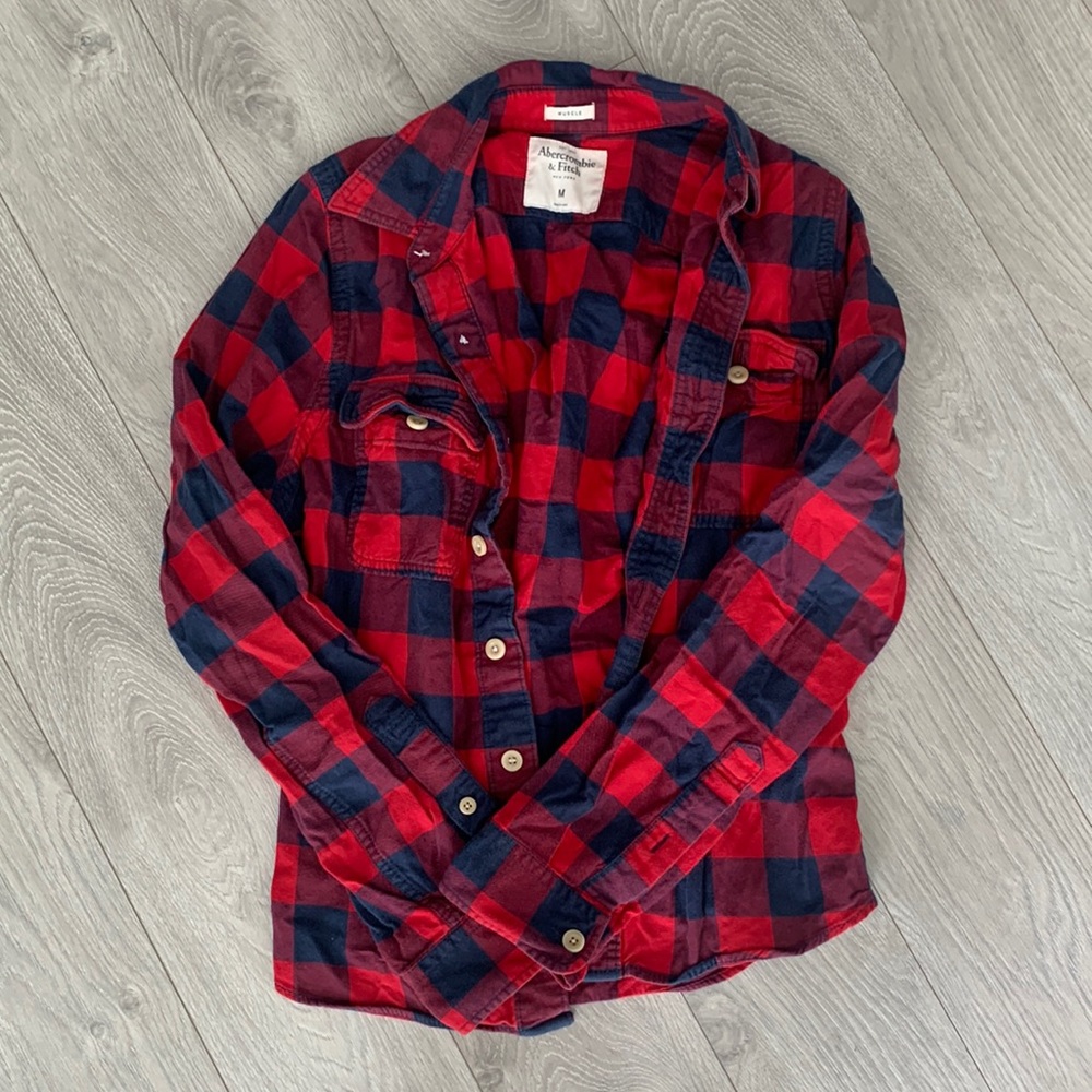 A&F Mens Flannel size M
